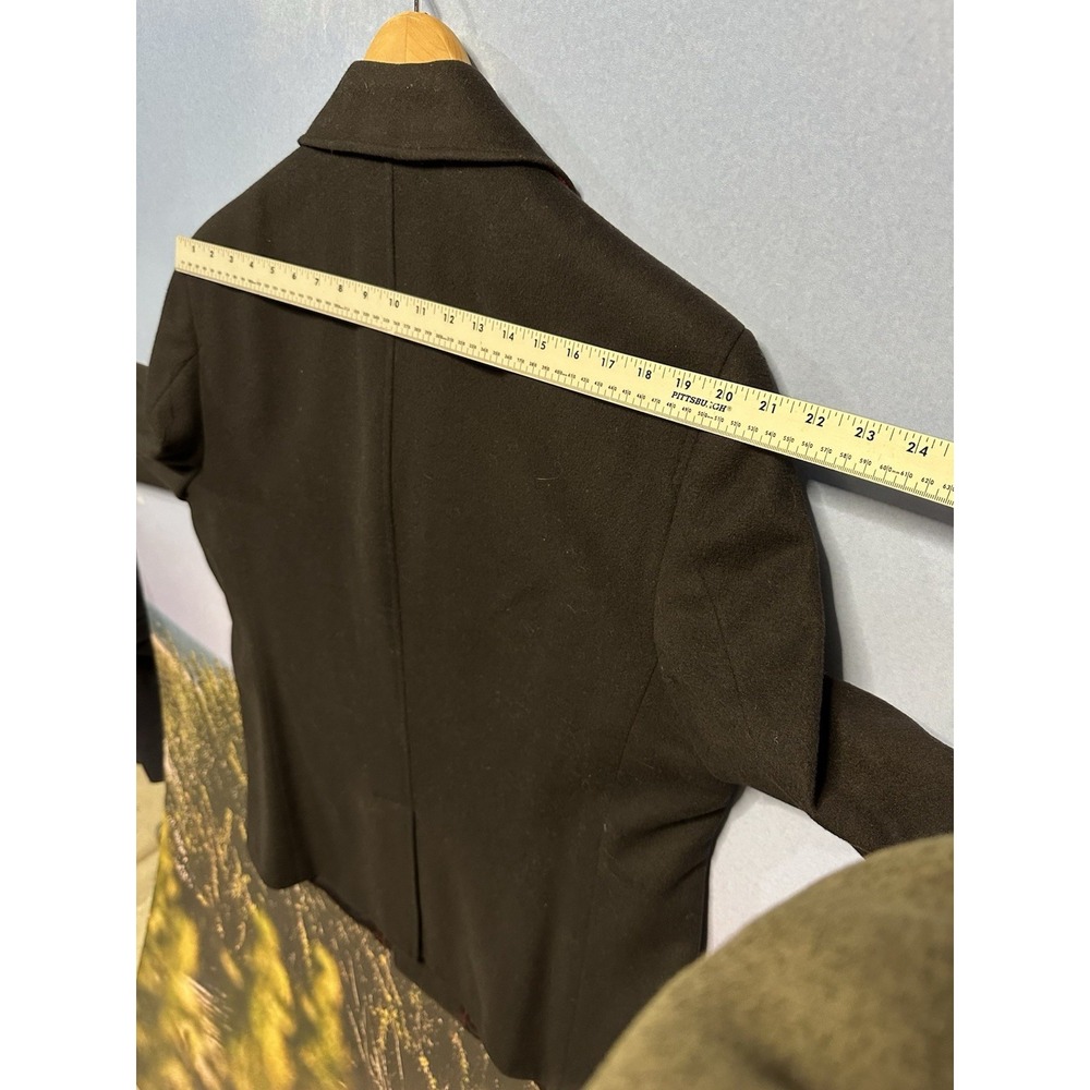Ted Baker Flasby Black Double Breasted Overcoat Men 44R Wool‎ - Picture 4 of 11
